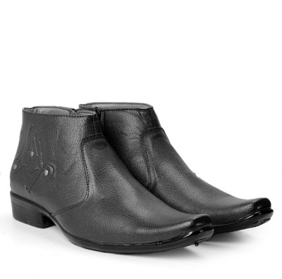 

Red Rose Boots For Men(Black
