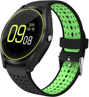 

Liddu Stylish & High QualityTouch Screen Bluetooth Smart Watch For Boys With Camera And 4g Sim Card Black, Green Smartwatch(Black, Green Strap Free Size)