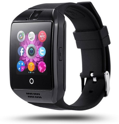 

Estar Q18 Smart Watch Phone Insert SIM Card Make Calls Bluetooth Ability CLIP ON Smartwatch(Black Strap FREE SIZE)