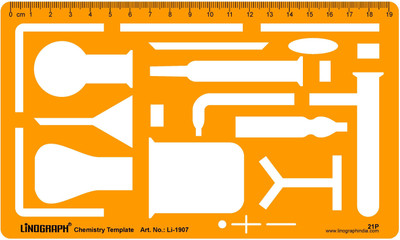 

LINOGRAPH Li-1907 Chemistry Template Stencil(Pack of 1, template)