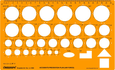 

LINOGRAPH Li-1950 Accidents Preventation plan Stencil(Pack of 1, Template)