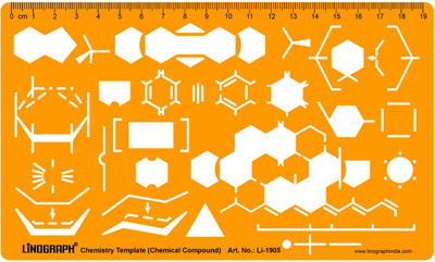 

LINOGRAPH Li-1905 CHEMISTRY TEMPLATE Stencil(Pack of 1, template)