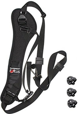 

BOOSTY Focus F-1 Anti-Slip Quick Rapid Shoulder Sling Belt Neck Strap For Camera Slr Dslr Black Strap(Black)