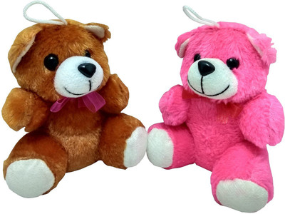 

ARP Collections ARP Hanging Teddy Bear Soft Toys Pack Of 2 (17 CM.) - 17 cm(Pink)