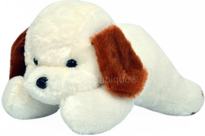 

Babique Soft Toys Cute Dog Animal soft Push Toys For Kids Birthday/Home/Car Decoration - 26 cm(White)
