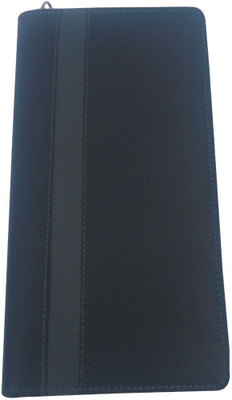

HIND Grey & Black Leatherite Cheque Book Holder/Document Folder(Black)