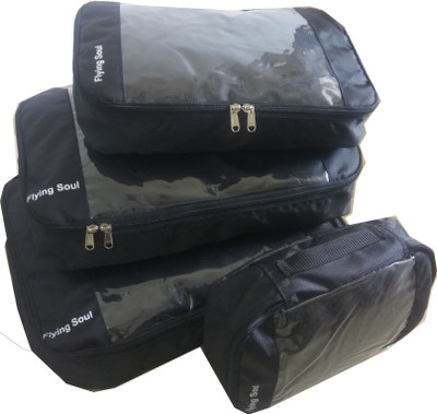 

Flying Soul packing cubes-travel organiser(Black)