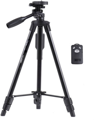 

Friendskart VCT-5208 Professional Lightweight Aluminum Portable Tripod Stand 3 Way Head For Digital Camera Camcorder, Nikon Sony Canon DSLR, GoPro, Action Camera, and Smartphone with Mobile holder Tripod, Tripod(Black, Supports Up to 1500 g)