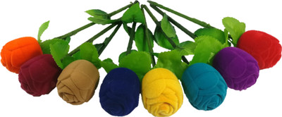 

Addyz Velvet Multi Eight Rose Ring Box For Women, Girls & Loved Ones Gift, Engagement, Weddings, Birthday, Parties and any other occasion, Single Box Without Ring - Valentin Gift For Girls & Boys Ring Box Jewellery Vanity Box(Multicolor)