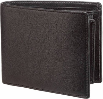 

Iwonder Men Black Genuine Leather Wallet(5 Card Slots)