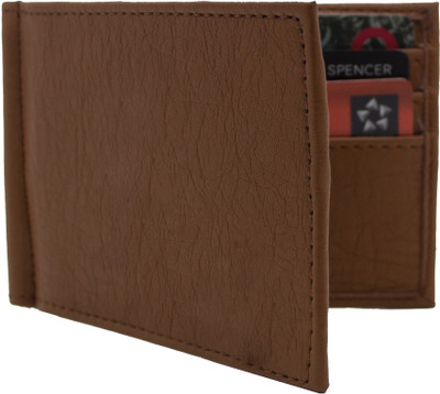 

Nietz Women Formal Tan Artificial Leather Money Clip(6 Card Slots)