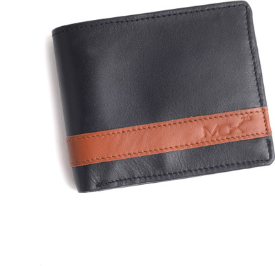 

MOKWORLD Men Black Genuine Leather Wallet(4 Card Slots)