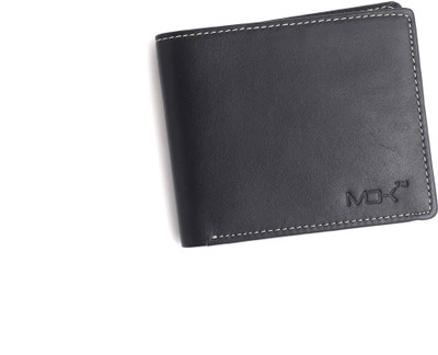 

MOKWORLD Men Black Genuine Leather Wallet(8 Card Slots)