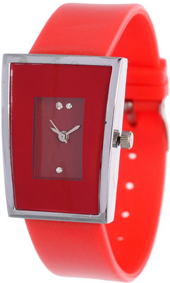 

Orayan Square Shape Dial-Red Analogue Watch - For Girls
