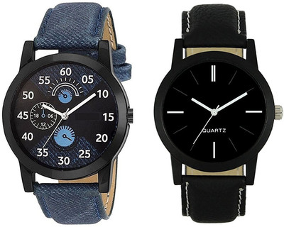 

Mishva Analogue Multicolor Dial Leather strap Wrist_636 Premium Combo 02 Watch - For Men