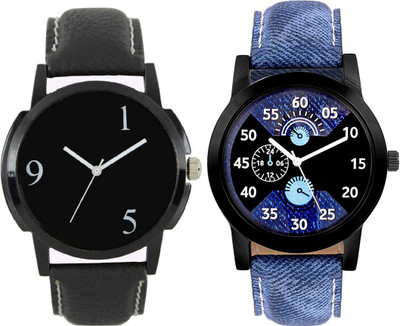 Rage Enterprise Black & Blue New Stylish Men Watch - For Boys & Girls