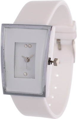 

Maxi Retail Square Shape Dial-White Analogue Watch - For Girls
