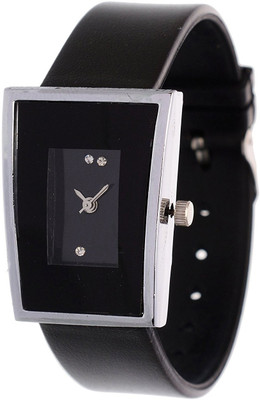 

Maxi Retail Square Shape Dial-Black Analogue Watch - For Girls
