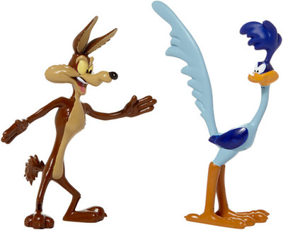 

NJ Croce Wile E. Coyote & Road Runner Bendable Figure Set(Multicolor)