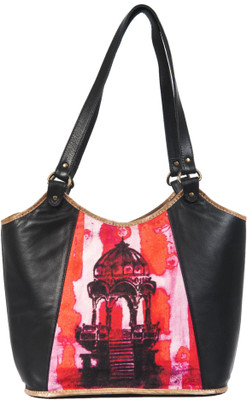 

Encrafter basket Shoulder Bag(Black, Red, Orange, 12 L)