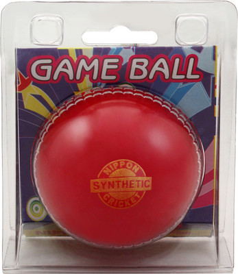 

Nippon Synthetic Soft Ball Cricket 1 Pc | Long Lasting | Soft Rubber | Indoor Game Cricket Rubber Ball(Pack of 1, Red)