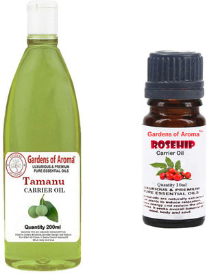 

Gardens Of Aroma Tamanu Carrier Oil And Rosehip Carrier Oil(210 ml)