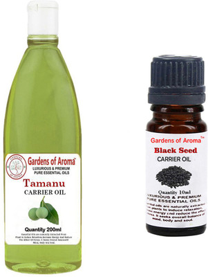 Gardens Of Aroma Tamanu Carrier Oil And Black Seed carrier Oil(210 ml)