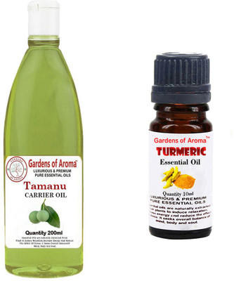 

Gardens Of Aroma Tamanu Carrier Oil And Tumeric Essential Oil(210 ml)