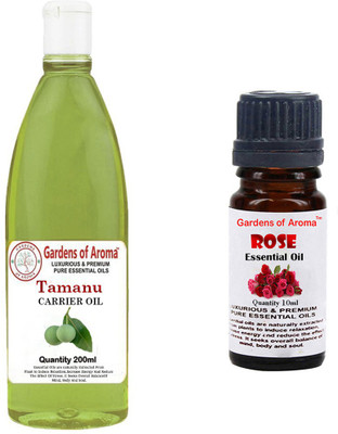 

Gardens Of Aroma Tamanu Carrier Oil And Rose Essential Oil(210 ml)
