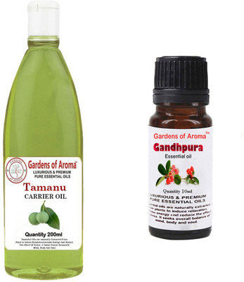 

Gardens Of Aroma Tamanu Carrier Oil And Gandhpura Essential Oil(210 ml)