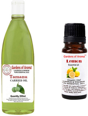 

Gardens Of Aroma Tamanu Carrier Oil And Lemon Essential Oil(210 ml)