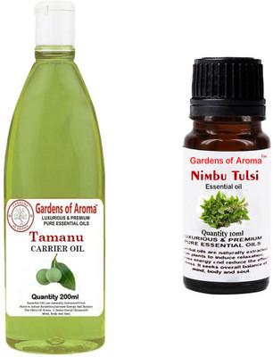 

Gardens Of Aroma Tamanu Carrier Oil And Nimbutulsi Essential Oil(210 ml)