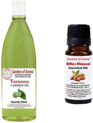 

Gardens Of Aroma Tamanu Carrier Oil And Bitter Almond Essential Oil(210 ml)