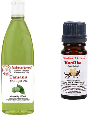 

Gardens Of Aroma Tamanu Carrier Oil And Vanilla Essential Oil(210 ml)