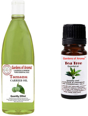 

Gardens Of Aroma Tamanu Carrier Oil And Tea Tree Essential Oil(210 ml)