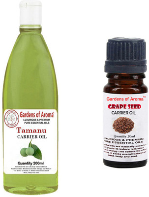 

Gardens Of Aroma Tamanu Carrier Oil And Grapeseed Carrier Oil(210 ml)