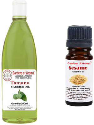

Gardens Of Aroma Tamanu Carrier Oil And Sesame Essential Oil(210 ml)