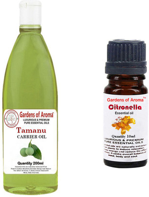 

Gardens Of Aroma Tamanu Carrier Oil And Citronella Essential Oil(210 ml)