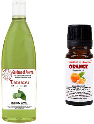 Gardens Of Aroma Tamanu Carrier Oil And Orange Essential Oil(210 ml)