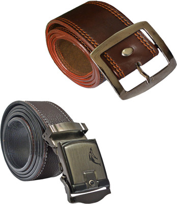 

Sun Shopping Men Formal Brown Synthetic Belt