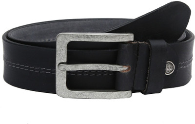 

Hawai Men Black Genuine Leather Belt