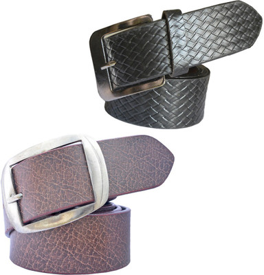

Sun Shopping Men Formal Multicolor Synthetic Belt, Black:brown