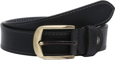 

Hawai Men Black Genuine Leather Belt