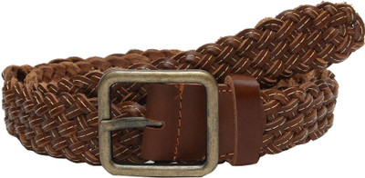 

Hawai Men Brown Genuine Leather Belt