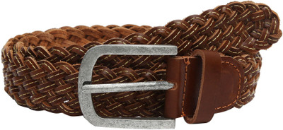 

Hawai Men Brown Genuine Leather Belt