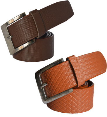 

Sun Shopping Men Formal Multicolor Synthetic Belt, Brown:tan