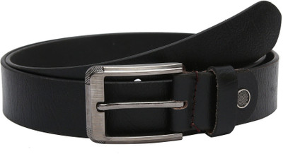 

Hawai Men Black Genuine Leather Belt