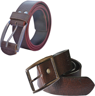 

Sun Shopping Men Formal Brown Synthetic Belt