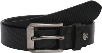 

Hawai Men Black Genuine Leather Belt