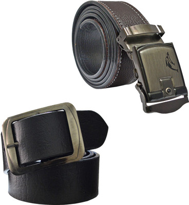 

Sun Shopping Men Formal Multicolor Synthetic Belt, Black:brown